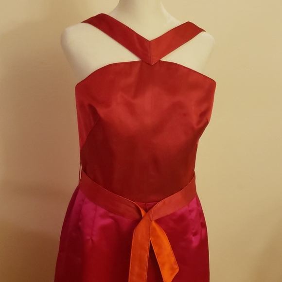 AJ Bari Vintage Colorblock Gown - Picture 4 of 11